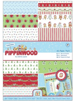 Набор новогодней бумаги для скрапбукинга Pippinwood Christmas, 26 листа А4, DoCrafts
