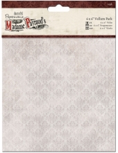 Веллум, пергаментная бумага для скрапбукинга Madame Payraud, 10 листов, Papermania 