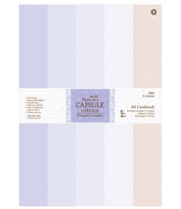 Набор бумаги для скрапбукинга French Lavender, 5 цветов, 50 шт., формат А4, Papermania