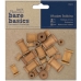 Миниатюрные деревянные катушки Bare Basics, 3 размера 22 шт., DoCrafts