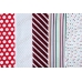 Набор ткани для скрапбукинга Spots & Stripes Festive, 5 штук по 460 х 560 мм,  DoCrafts