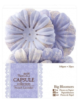 Набор декоративных цветов для скрапбукинга French Lavender, 32 шт, Docraft