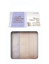Набор тканевых клеевых лент, коллекция French Lavender, 3 шт. по 1 м, Papermania 