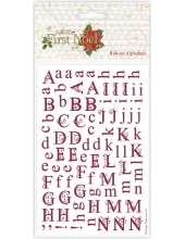 Натирка Рождественский алфавит, коллекция First Noel, Papermania 