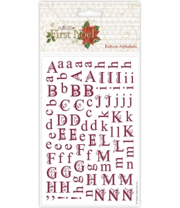 Натирка Рождественский алфавит, коллекция First Noel, Papermania 