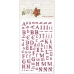 Натирка для скрапбукинга Рождественский алфавит, коллекция First Noel, Papermania 