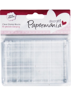 Блок для штампов акриловый прозрачный Papermania, 7,0х10,3 см