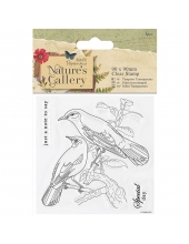 Набор силиконовых штампов Птицы Nature's Gallery, 3 штук, Docrafs  (Великобритания)