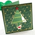 Набор заготовок для открыток с конвертами Цвет Рождества, Create Christmas, 10,2х10,2 см, Docrafts