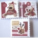 Набор заготовок для открыток с конвертами, зубчатый край, цвет белый, 7,6х7,6 см, Papermania