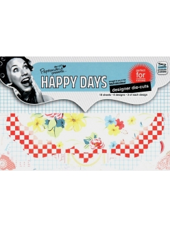 Набор высечки для скрапбукинга, ретро-коллекция Happy Days, 18 шт., DoCrafts