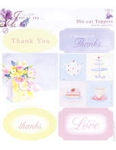 Набор теэгов и карточек "Слова благодарности" коллекция Just To Say, DoCrafts