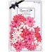Набор декоративных цветов с блестками и стразами, Parkstone Pink, розовые, 50 шт