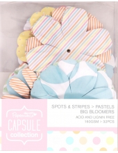 Набор декоративных цветов Spots & Stripes Pastels, Papermania 