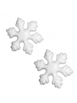 Фигурки из пенопласта Снежинки, 7 см, 2 шт., EFCO