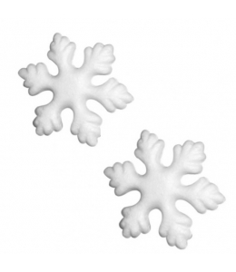 Фигурки из пенопласта "Снежинки" 7 см, 2 шт., EFCO (Германия)