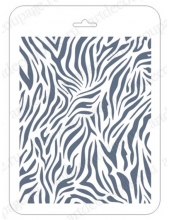 Трафарет для фона EDFN044, шкура зебры, 16х22 см, Трафарет-Дизайн
