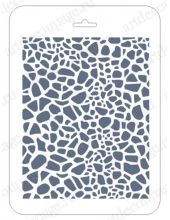 Трафарет для фона EDFN045, шкура жирафа, 16х22 см, Трафарет-Дизайн