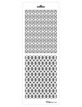 Трафарет двойной для фона Плетение, Трафарет-Дизайн, 11,5х32 см