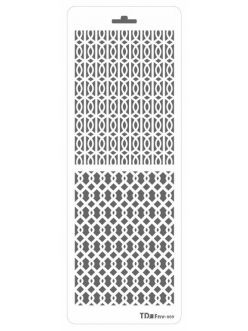 Трафарет двойной Плетение, Трафарет-Дизайн, 11,5х32 см
