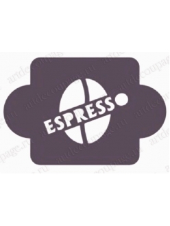 Трафарет для декора Эспрессо, 10х10 см, Трафарет-Дизайн