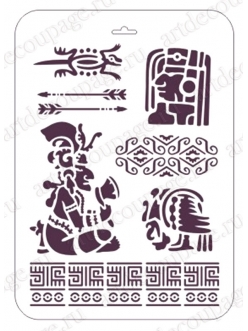 Трафарет для росписи Майя, 21х31 см, Event Design