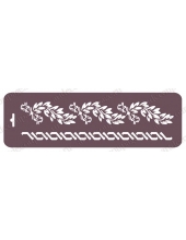 Трафарет бордюр EDTMB020 Ветка с бантиком, 10х32 см, Event Design
