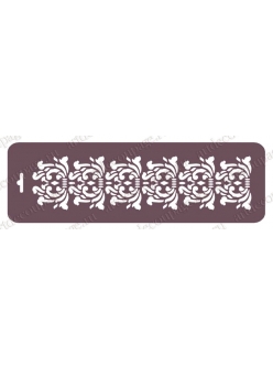 Трафарет бордюр для росписи Орнамент, 10х32 см, Трафарет-Дизайн EDTMB038