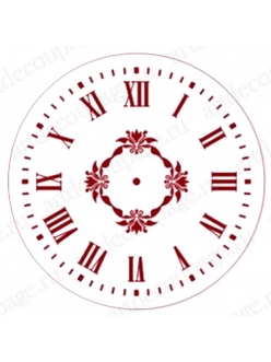 Трафарет для часов Циферблат с орнаментом 01, Event Design, диаметр 15 см