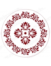 Трафарет для росписи "Круглый орнамент 07", Трафарет-Дизайн, диаметр 15 см