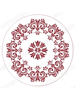 Трафарет для росписи Круглый орнамент 11, Event Design, диаметр 15 см