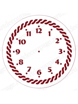 Трафарет для часов Циферблат с орнаментом 15, Трафарет-Дизайн, диаметр 15 см