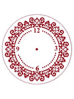 Трафарет для часов Циферблат 26, Трафарет-Дизайн, диаметр 15 см