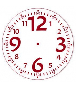 Трафарет для часов пластиковый "Циферблат 28", Трафарет-Дизайн, диаметр 15 см