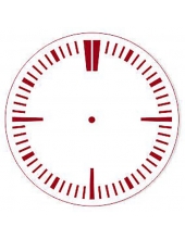 Трафарет для часов пластиковый "Циферблат 29", Трафарет-Дизайн, диаметр 15 см