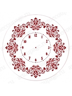 Трафарет для часов Циферблат Элегант 09, Event Design, диаметр 25см