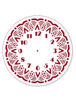 Трафарет для часов Циферблат Элегант 21, Трафарет-Дизайн, 25см