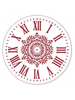 Трафарет для часов Циферблат Элегант 28, Трафарет-Дизайн, 25см