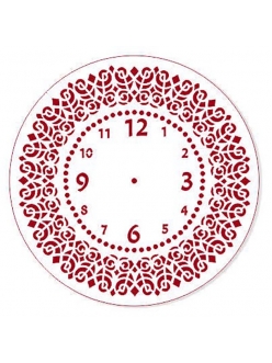 Трафарет для часов Циферблат Элегант 30, Трафарет-Дизайн, 25см