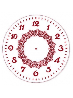 Трафарет для часов Циферблат Элегант 34, Трафарет-Дизайн, 25см