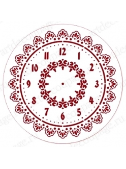 Трафарет циферблата для часов Элегант 101, Event Design, диаметр 30см