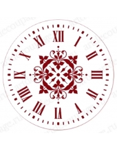 Трафарет для часов пластиковый, циферблат "Элегант 102", Event Design, диаметр 30см