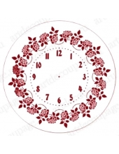 Трафарет для часов пластиковый, циферблат "Элегант 106", Event Design, диаметр 30см