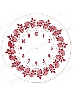 Трафарет циферблата для часов Элегант 106, Трафарет-Дизайн, диаметр 30см