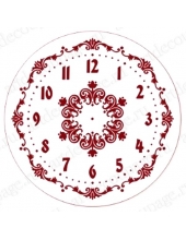 Трафарет для часов пластиковый, циферблат "Элегант 108", Event Design, диаметр 30см