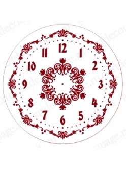 Трафарет циферблата для часов Элегант 108, Трафарет-Дизайн, диаметр 30см