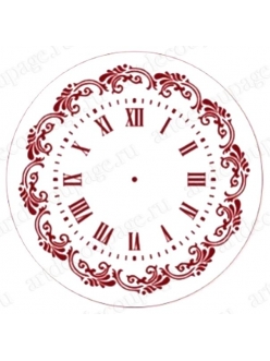 Трафарет циферблата для часов Элегант 109, Event Design, диаметр 30см