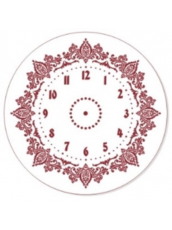 Трафарет циферблата для часов Элегант 111, Трафарет-Дизайн, диаметр 30см