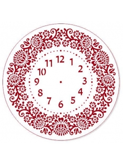 Трафарет циферблата для часов Элегант 112, Трафарет-Дизайн, 30см
