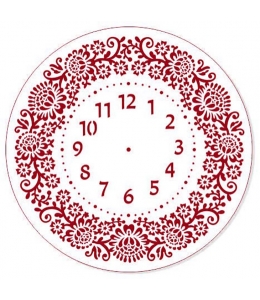 Трафарет для часов "Элегант 112", Трафарет-Дизайн, 30см